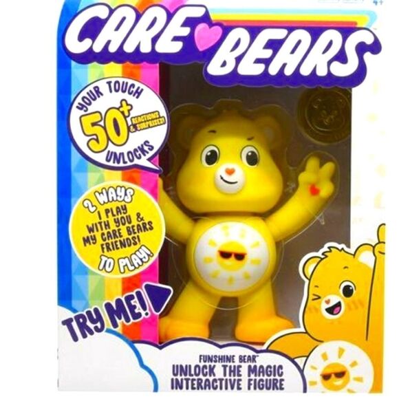 𝅺care bears funshine bear interactive figure toy - Picture 1 of 2